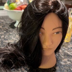 Brand new Long, human hair, doll head